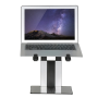 Stand laptop Neomounts NSLS200 pentru display-uri cu diagonale 10"-17", greutate maxima suportata 5kg, tilt culoare argintiu. NE